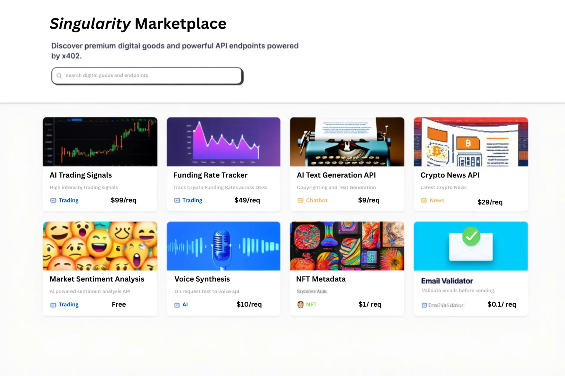 Omega Marketplace preview